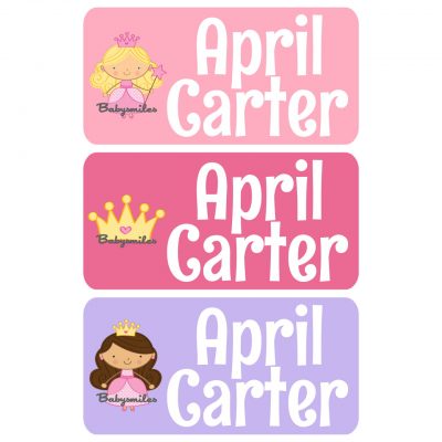 Pretty Princess Clothing Tag Labels