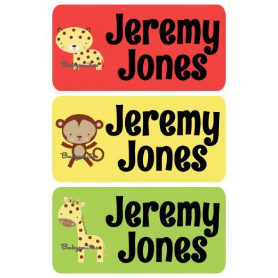 Safari Boy 3 Clothing Tag Labels