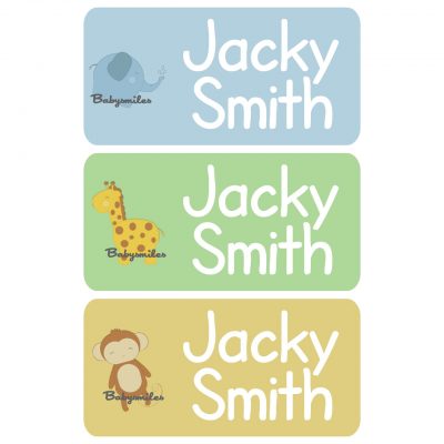 Safari Boy Clothing Tag Labels