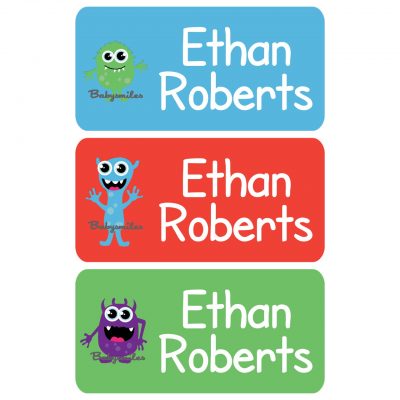 Scary Monster Clothing Tag Labels