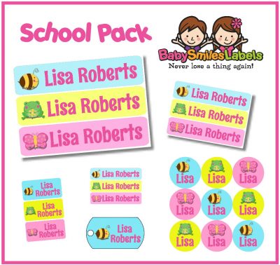 Beautiful Nature School Labels Pack