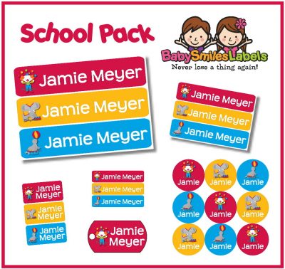 Crazy Circus School Labels Pack