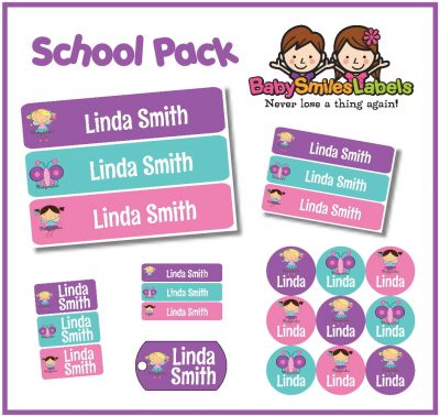Magical Fairies School Labels Pack