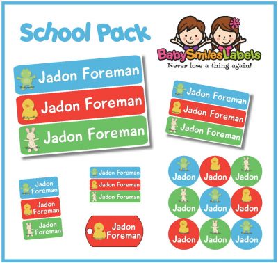 Lil Best Friends School Labels Pack