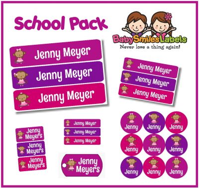 Monkey Ballet School Labels Pack