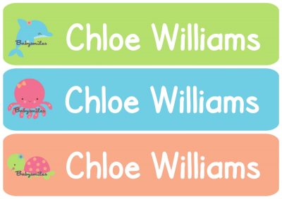 Seaworld Animal Girl Iron On Clothing Labels