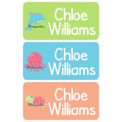 Seaworld Animal Girl Clothing Tag Labels