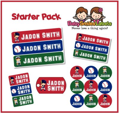 Baseball Allstars Starter Labels Pack