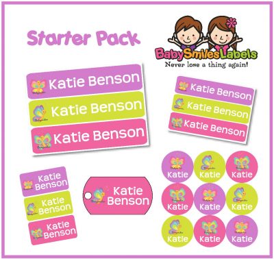 Beautiful Butterfly Starter Labels Pack