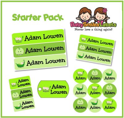 Cute Peas Starter Labels Pack