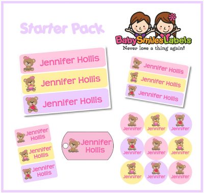 Cutie Bear Starter Labels Pack