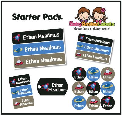 Deep Space Starter Labels Pack