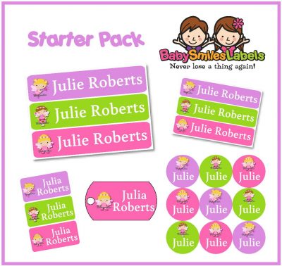 Fairy Girl Starter Labels Pack