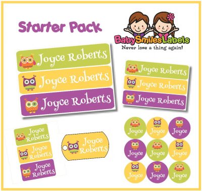 Funky Owl Starter Labels Pack