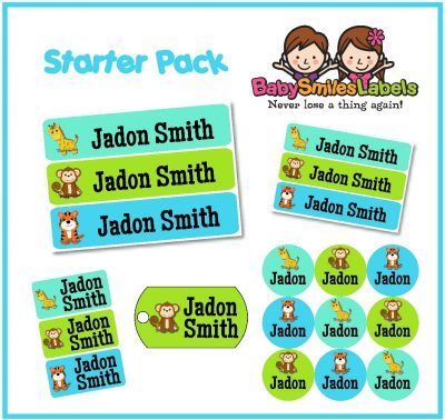 Happy Safari Starter Labels Pack