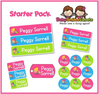 Lil Beautiful Mermaids Starter Labels Pack