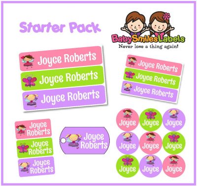 Lil Cute Girls Starter Labels Pack