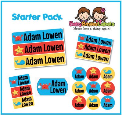 Ocean Fun Starter Labels Pack