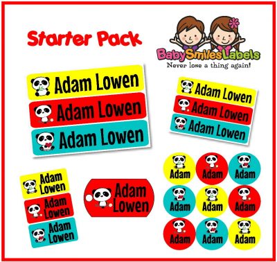 Panda Love Starter Labels Pack