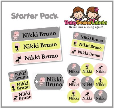 Paris Poodle Starter Labels Pack