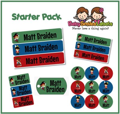 Pirates Starter Labels Pack