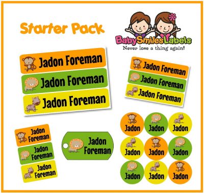 Safari Boy 2 Starter Labels Pack