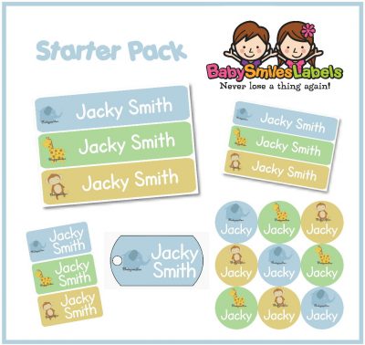 Safari Boy Starter Labels Pack