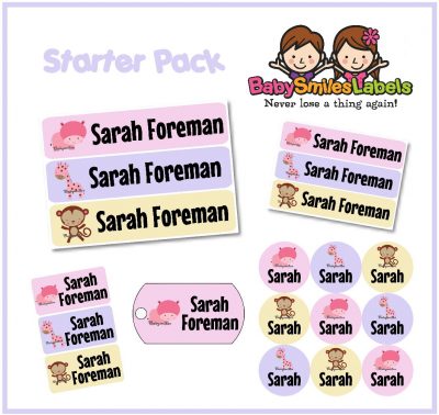Safari Girl 2 Starter Labels Pack