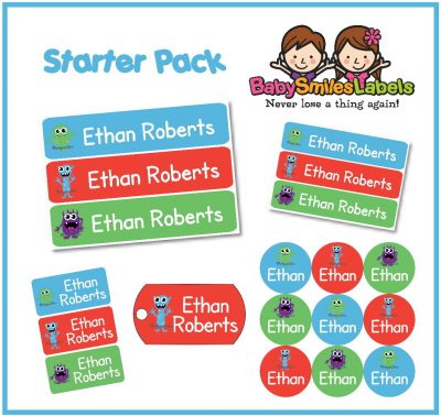 Scary Monster Starter Labels Pack