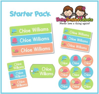 Seaworld Animal Girl Starter Labels Pack