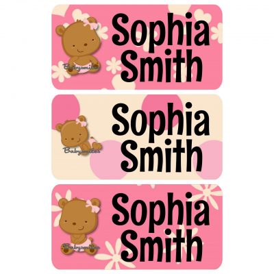Teddy Bear Girl Clothing Tag Labels