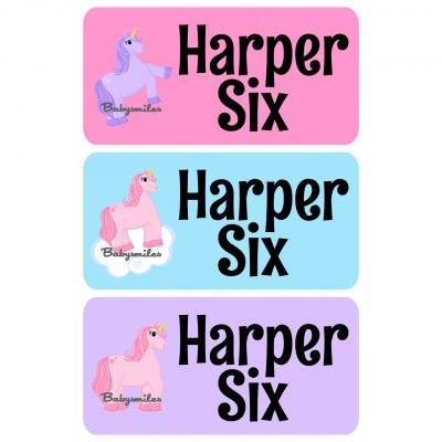 Unicorns Clothing Tag Labels
