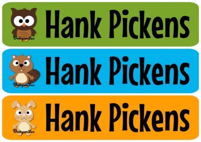 Adorable Woodland Friends Iron On Clothing Labels