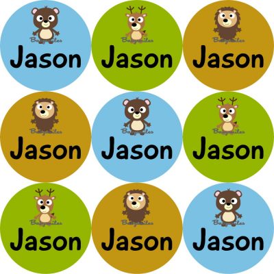 Woodland Friends 2 Shoe Label