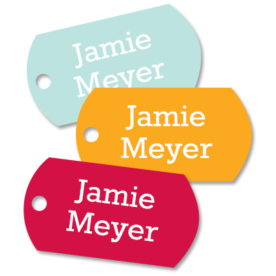 Metal Bag Tags | Design Your Own: Colors
