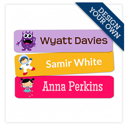 Design Your Own Rectangle Waterproof Name Labels