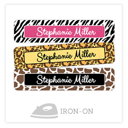 Theme Iron-On Clothing Labels