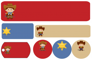 Cowboy Starter Label Pack 7