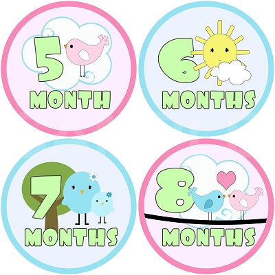 Angel - Sweet Nature Monthly Photo Stickers