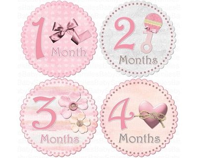 Ariana - Sweety Baby Monthly Photo Stickers