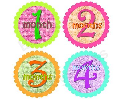 Callie - Miss Bling Bling Monthly Photo Stickers