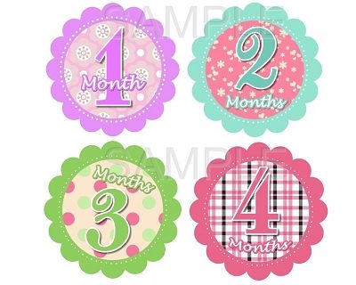 Elena - Fancy Girl Monthly Photo Stickers