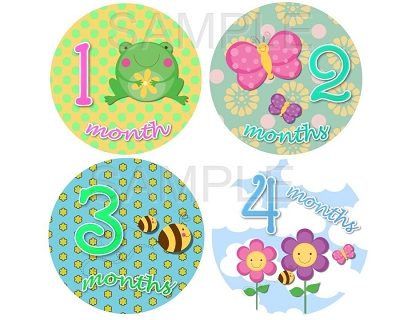 Genevieve - Beautiful Sunny Day Monthly Photo Stickers