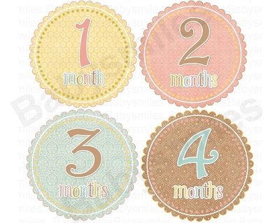 Jade - Beautiful Patsy Monthly Photo Stickers