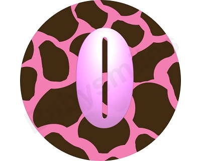 Josie - Pinky Giraffe Monthly Photo Stickers