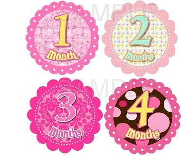 Julie - Sweet Emily Monthly Photo Stickers