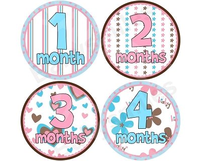 Lexi - Precious Girl Monthly Photo Stickers
