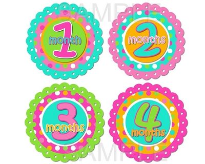 Tierra - Happy Girl Monthly Photo Stickers