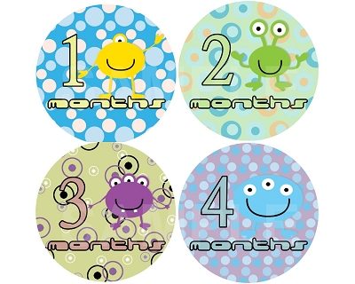 Adam - Cute Aliens Monthly Photo Stickers