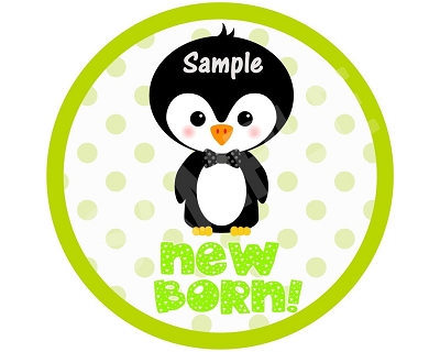 Brendan - Cutie Penguin Boy Monthly Photo Stickers